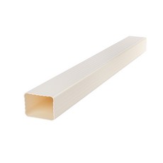 PVC 트렌치 지붕 빗물받이 우수관 처마 물받이 선홈통 거터 시스템 빗물받이관 길이80cm, I. 사각 수직관 85x65 길이80cm, 1개