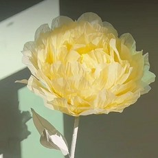 대형 핑크 인조 작약꽃 조화 꽃장식 야외 매장 인테리어 꽃, 오렌지 40cm