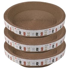 누심비 고양이 장난감 침대 해먹 하우스 박스 침대 쇼파 50cm, 원형 스크래쳐, 3개