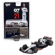 다이캐스트 모델 자동차 미니 GT 1:64 AlphaTauri AT04#21 Nyck de Vries 2023 F1 호주 GP MGT00727과 호환, 다이캐스트 모델 자동차 미니 GT 1:64 AlphaT