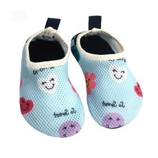 바닥 워터슈즈 아기 무늬 통기성 해변 웃는얼굴 메쉬 수영장용 미끄럼방지 물놀이