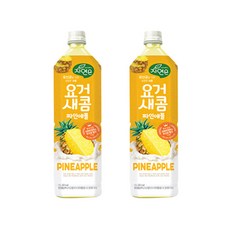 웅진 요거새콤 파인애플, 1.5L, 2개