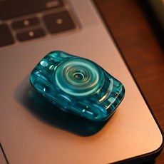 피젯토이 자이로스코프 피젯 스피너 EDC 자기 기계적 푸시 카드 장난감 회전 손가락 사이, 블루, 1개