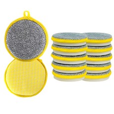 마이너컴퍼니 양면 무흡집 수세미, 1세트, 10개