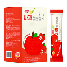 튼튼플랜 사과 철분 젤리 아기 간식 과자, 20g, 20개