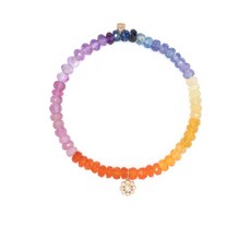 시드니에반 14K 옐로 골드 비즈 브레이슬릿