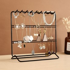 귀걸이 악세사리 정리함 보관함 진열대 보석함 정리대, 블랙
