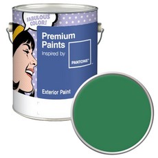 노루페인트 팬톤 외부용 실외 무광 페인트 4L, 18-6030 Jolly Green, 1개