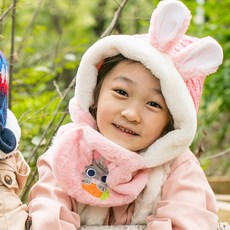 후드워머 귀여운 당근 주토피아 여안 방한모 넥워머