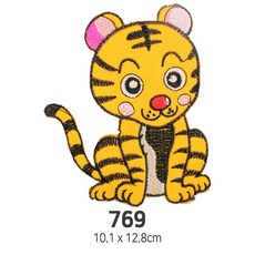 와펜 DIY 자수 패치 와펜모음 열부착식와펜, 4개, 와펜 패치 769번