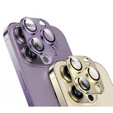 렌즈 필름 강화유리 프레임 카메라 아이폰 메탈, 아이폰 14(14플러스) 골드