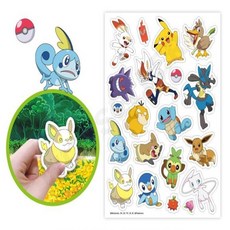 어린이 유아 포켓몬W 말랑말랑 입체 쿠션 놀이스티커 스티커꾸미기 놀이북, 1개