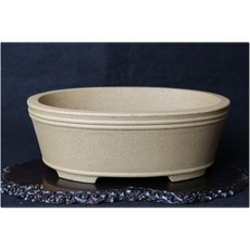 【小樹安每】中國盆缽- [中國宜興] 孫偉 柿泥桐紐橢圓鉢 21cm, 1個