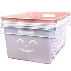 스마일 키즈 바구니 바스켓 수납 정리 소품 7호, 스마일키즈바스켓7호