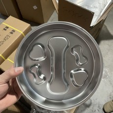 304不鏽鋼慢食碗 中大型犬專用防打翻 防噎設計緩食盆, 1個, 304骨頭碗【中大型】22直徑