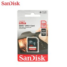 SanDisk Ultra 128GB SDXC C10 UHS-I 讀取100MB/s 記憶卡 高速大容量, 1個