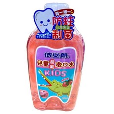 依必朗兒童超氟漱口水350ml，清新水果口味，溫和不刺激，有效預防蛀牙，守護兒童口腔健康, 1個, 依必朗兒童超氟漱口水1+1 甜甜草莓