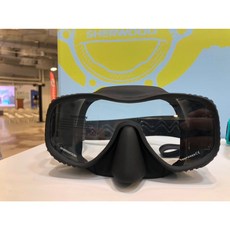 游龍潛水 SHERWOOD SCOPE SLIM 矽膠單面鏡 潛水面鏡, 黑