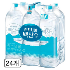 백산수 무라벨 오픈세일, 24개, 2L