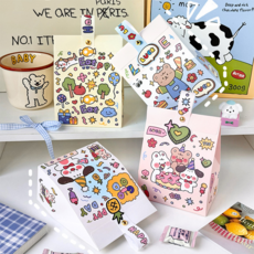 러블리 스트랩 선물포장 생일선물 핸드 구디백 케이스 10set, 10세트, 파티곰돌이