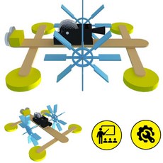 5인세트 스프링 탄성로봇 수상 부력 로봇만들기키트 실습 diy 방과후
