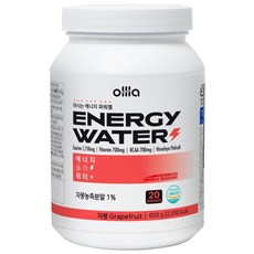 올라 에너지 워터 BCAA 마시는 파워젤 대용량 자몽, 1개, 600g