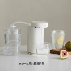 olayks 即熱式飲水機 桌面臺式小型便攜式礦泉水加熱器, 1個, 1L, 陶白色(下單送收納袋):1個
