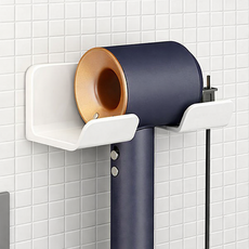 온리담 간편 드라이기걸이 무타공 베이직 기본형 드라이기거치대, 화이트, 1개