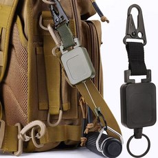 실버카우 강철 와이어 릴홀더 낚시 등산, 블랙, 1개