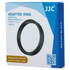 Fujifilm X100VI X100V X100F X100T X100S X100 X70 JJC 필터 어댑터 49mm AR 교체, 01 Black, 1개