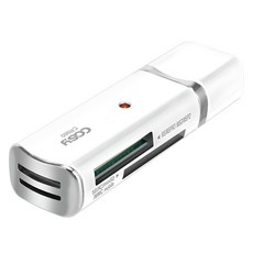 코시 이지웨이 카드리더기, CR980, 화이트, 1개
