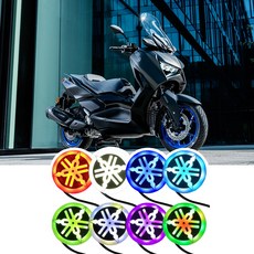 야마하 로고 LED 엠블럼 NMAX XMAX 엠블럼 면발광, 1세트, 블루