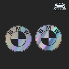 찐카 BMW 로고 차량용 데칼스티커 ZCG-07, 홀로그램, 1개