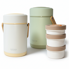 코코리브 모던프라임 보온도시락, 1개, 베이지화이트