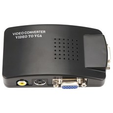 AV - VGA 어댑터 컨버터 PC 컴포지트 S-Video 입력 LCD 스위치 박스