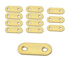 보강철물 스텐 라운드 평철 골드 3.8x1.6, 12개