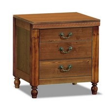 제미니3단 2색 화이트 엔틱 원목협탁 에쉬목 레일서랍 480mm 침실가구 다용도수납 미니서랍장, 1개