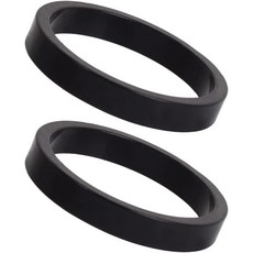 Aurgiarme 2Pcs 자전거 스템 스페이서 교체 알루미늄 합금 도로 산악 헤드셋 와셔 프론트 포크, 5mm, Black