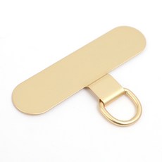 4/2/1PCS 범용 금속 전화 테더 탭 초박형 스테인레스 스틸 교체 매는 밧줄 스트랩 카드 코드, Gold, 4PCS, 1개