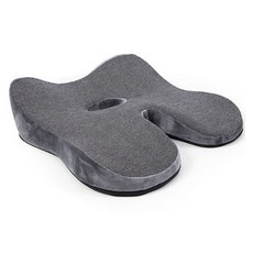 리카 꼬리뼈 보호 엉덩이 쿠션 방석, 그레이