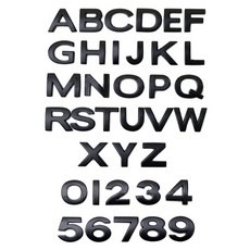 올리보 메탈 인테리어 차량용 자동차 레터링 앰블럼 이니셜 알파벳 숫자 바이크 엠블럼, Y, B타입(빅)블랙