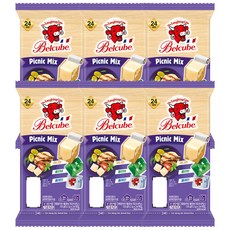 [래핑카우] 벨큐브 피크닉믹스 24큐브 (125g), 6개, 125g