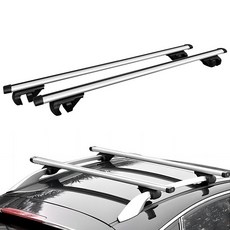 通用汽車橫桿車頂架 鋁合金置物架 靜音承重力強, 1個, 120cm（二代靜音黑科技款一根價)