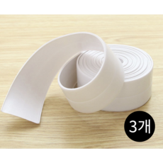 디테일연구소 초강력 욕실 변기 주방 싱크대 방수테이프 곰팡이 방지 테이프 (3.8CM X 3.2 M), 3개