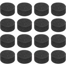 MECCANIXITY 16개 단면 스피커 절연 발 패드 10mmx5mm 미끄럼 방지 폼 충격 흡수 베이스 앰프 스탠드 매트 하이파이 홈 시어터 사운드 시스템 블랙, 20mmx5mm