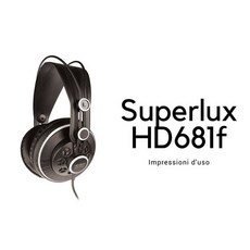 舒伯樂 Superlux HD 681F 專業耳罩式耳機 - 混音/編曲/監聽