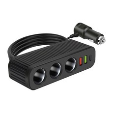 평화자동차 시크릿 이지3 제트 시거잭 멀티 충전 소켓 12V 24V USB포트 고속 충전기, 3구, 1개