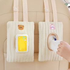 휴대용 티슈 물티슈 파우치 케이스 커버 스트랩 걸이 휴지 핸드 타올 타올디 스펜서 냅킨, 토끼 / 상세페이지 참조