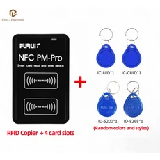 NFC PM Pro 125Khz 13.56Mhz 영어 RFID 복사기 키 포브 리더 라이터 암호화 프로그래머 USB UID 카드 태그, 01 Kit A