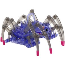 AI電子 蜘蛛機器人DIY套裝：新款科技小製作，學生科學實驗玩具，培養動手能力, 1個, 藍色款